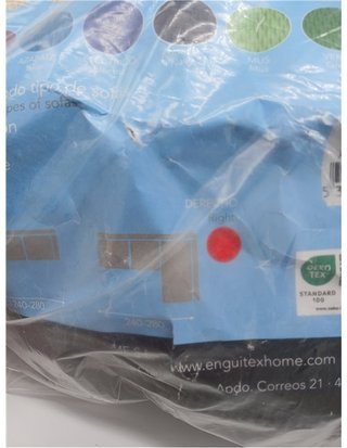 Martina Home Tunez Funda Chaise Longue Brazo Derecho Gris (Visto de Frente)