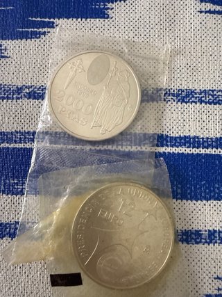 8Monedas 2000 pesetas Plata