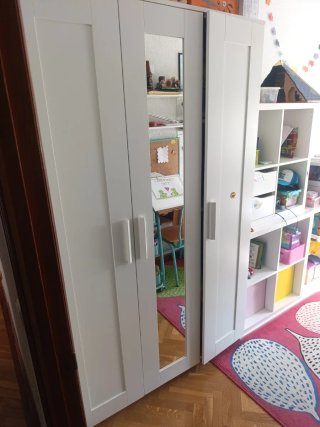 Armario Blanco Ikea con Espejo