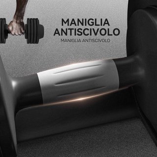 Kit Pesi Regolabili 7/13/18/24 kg Porta Manubri