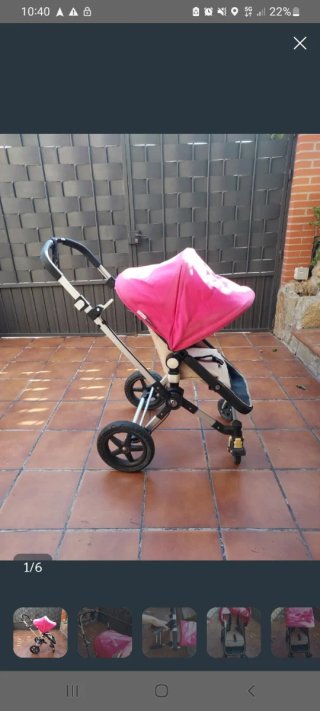 Cochecito Bugaboo bebé rosa