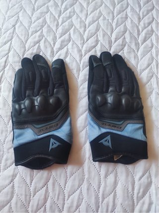 Guantes Moto Dainese Negros y Azules