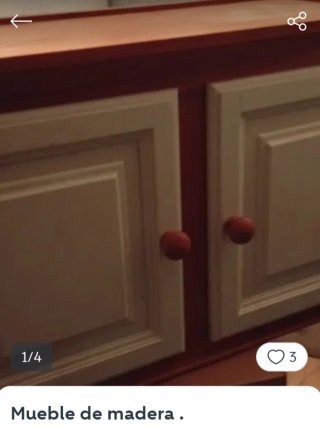 Mueble de madera blanco y marrón