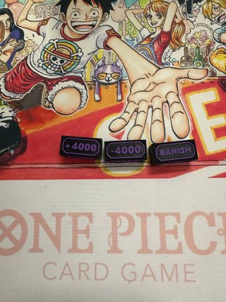 One Piece TCG Dadi e Token Nero Viola