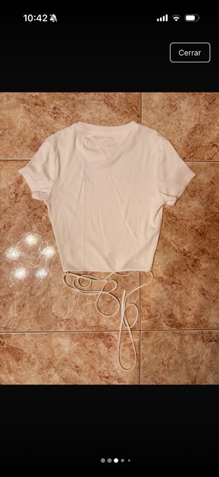Camiseta Tommy Hilfiger S Blanca Mujer Ajustada