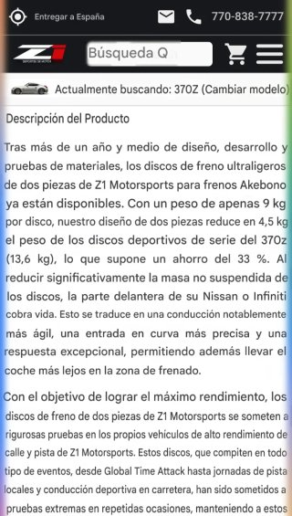 Discos Freno Delanteros Akebono Z1 2 piezas Nissan