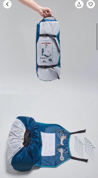 Tienda campaña Quechua 2 Seconds Easy Fresh&B