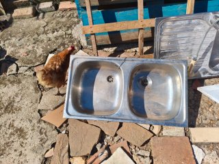 Fregadero doble acero inoxidable