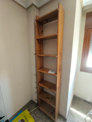 Estantería de madera 7 baldas