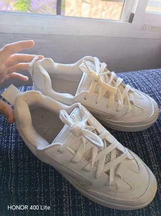 Zapatos Zara Unisex Blancos