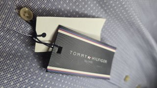 Camisa Tommy Hilfiger Azul Nueva Talla M 41-16