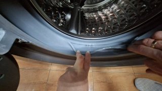 Lavadora Samsung Gris