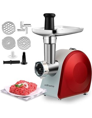 Edihome - Picadora de Carne Eléctrica - Marcha avance y Retroceso - Máquina para picar Carne Profesional - 2200W - Multifuncional con