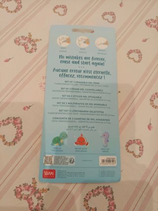 Set 3 Penne Gel Cancellabili Legami Under the Sea