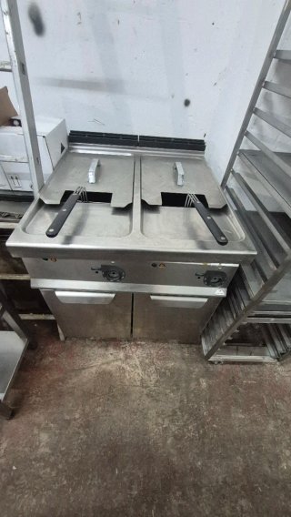 Freidora doble industrial acero inoxidable