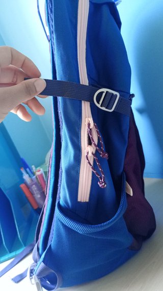 Mochila Quechua Azul y Morado