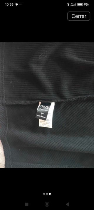 Vestido negro Dazy mujer