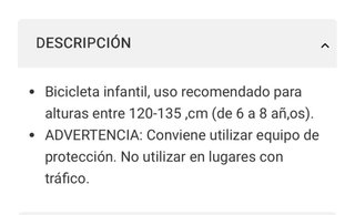Bicicleta infantil rosa DTB