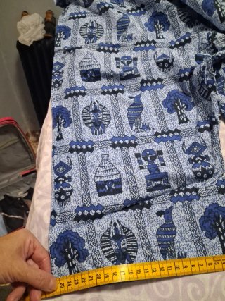 Camisa Estampada y pantalon a juego Hombre Azul