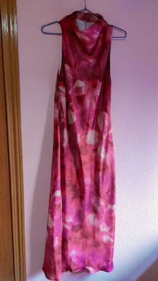 Vestido Verano Fiesta Rosa y Rojo