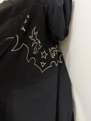 Felpa Balmain nera con ricami