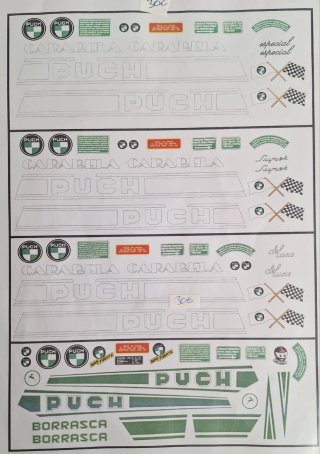 Kit Adhesivos PUCH Minicross TT MC