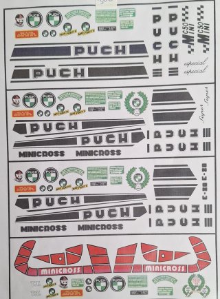 Kit Adhesivos PUCH Minicross TT MC