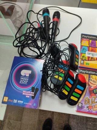 Pack Karaoke PS2: Singstar, Buzz, Operación Triunf
