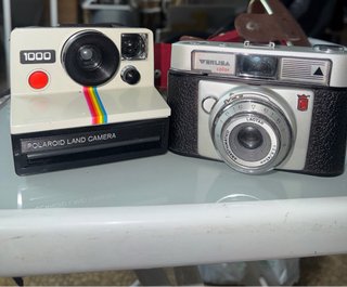 Polaroid 1000 Land Camera + Funda Marrón