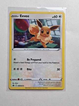 Carta Pokémon Eevee holo SWSH212