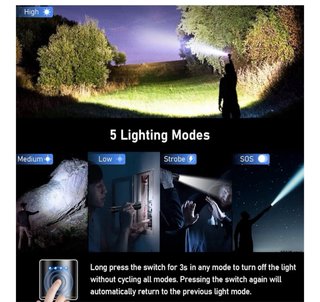 Linterna LED Blukar K9137 (2 Unidades)