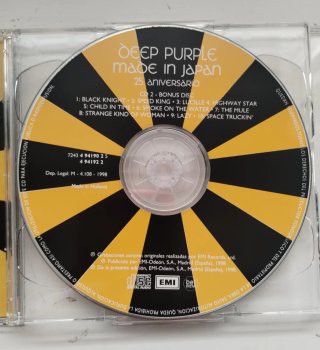 2 Cds Deep Purple Made in Japan 25 Aniversario Cd