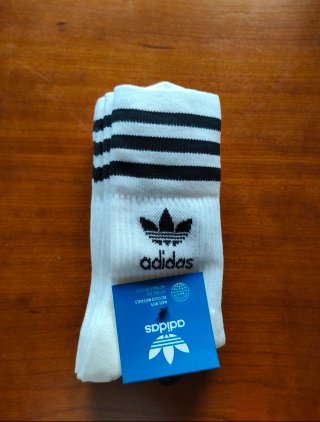 Calcetines Adidas Blancos y Negros Talla Única