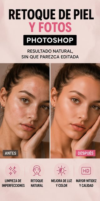 Edición y retoque profesional de fotos Photoshop
