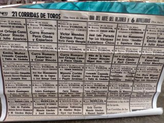 Cartel Plaza Toros Sevilla Feria Abril Mayo 1992