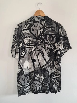 Camiseta de botones estampada hombre talla S