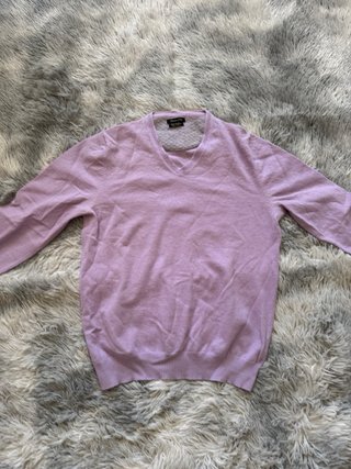 Jersey Massimo Dutti cuello pico morado