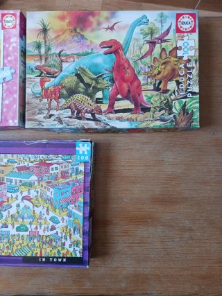 Lote 5 Puzzles 100 piezas a 1 euro cada uno