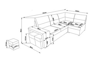 SOFA RINCONERO CAMA NUEVO *685*038*326*