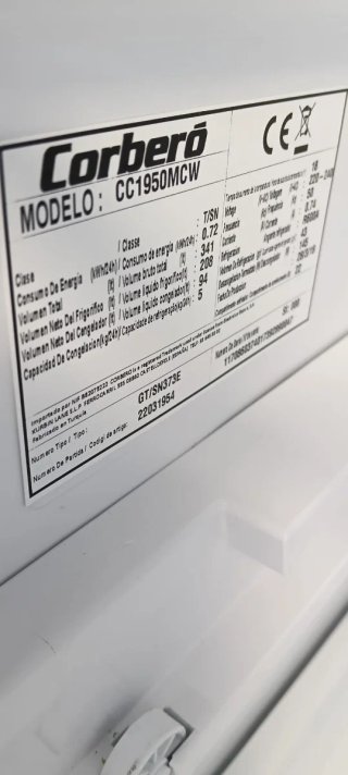 NEVERA COMBI CORBERÓ NO FROST ENERGÍA A+