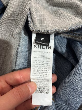 Pantalón premamá vaquero azul y gris