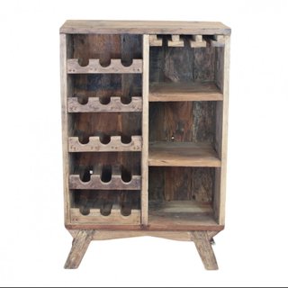 Cantinetta Vino in Legno 12 Bottiglie 8 Ripiani