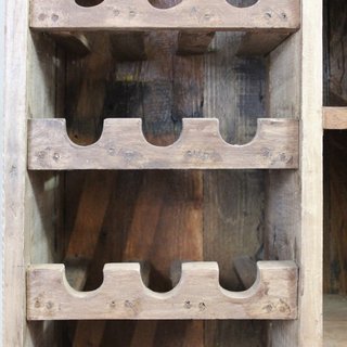 Cantinetta Vino in Legno 12 Bottiglie 8 Ripiani
