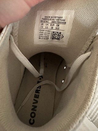 Converse Chuck Taylor Lift Leather Blancas