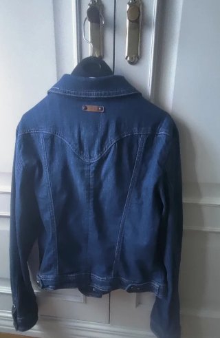 Cazadora vaquera Mango mujer azul