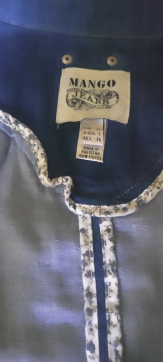 Cazadora vaquera Mango mujer azul