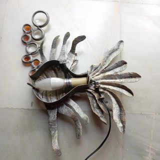 Aplique forja artística pez