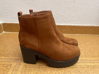 Botines marrones tacón plataforma