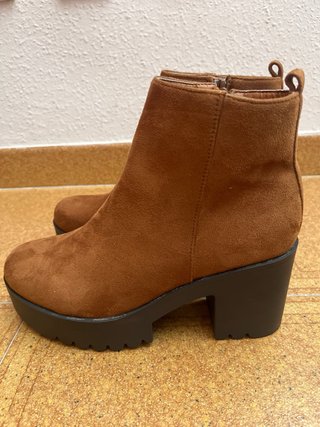 Botines marrones tacón plataforma