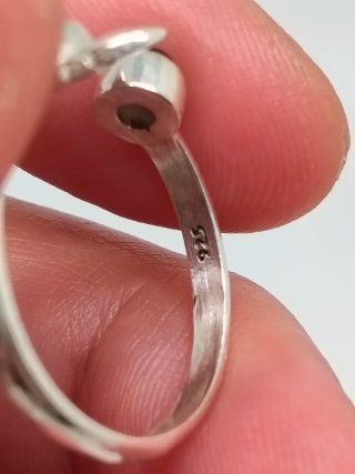 Anillo Plata 925 y Onix Ajustable